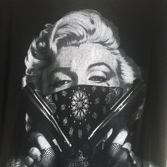 Vintage Patricia Field Gangster Marilyn Monroe Tshirt Dress - Picture 2 of 8